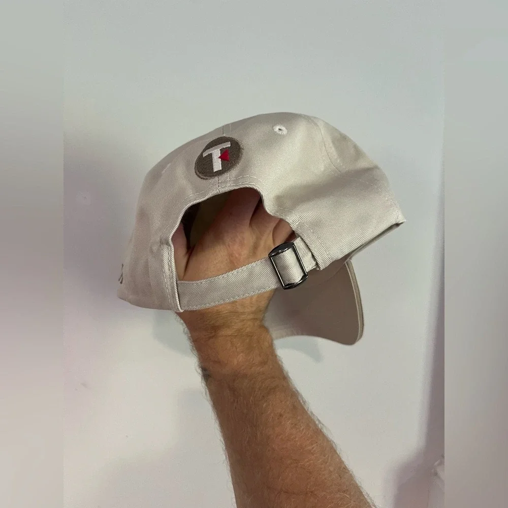 Top‎ Flite Strata Golf Hat Beige Embroidered Adjustable Strapback Cap